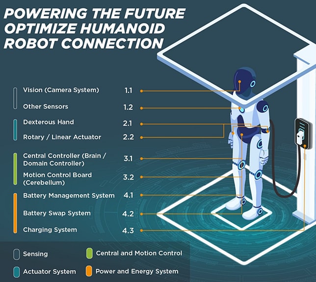 Infographic - TE Connectivity Humanoid Robots
